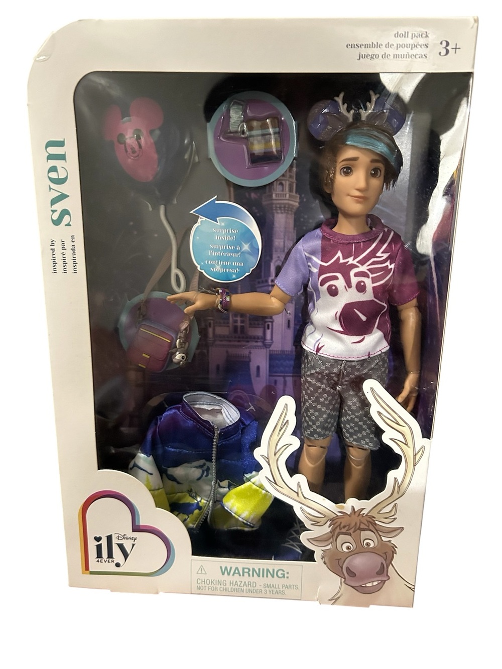 Disney Parks ILY 4Ever Inspired by Sven Frozen Doll & Accessories Set NEW